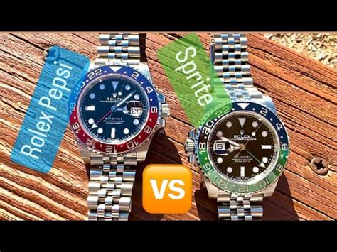 rolex pepsi vs sprite|rolex sprite gmt.